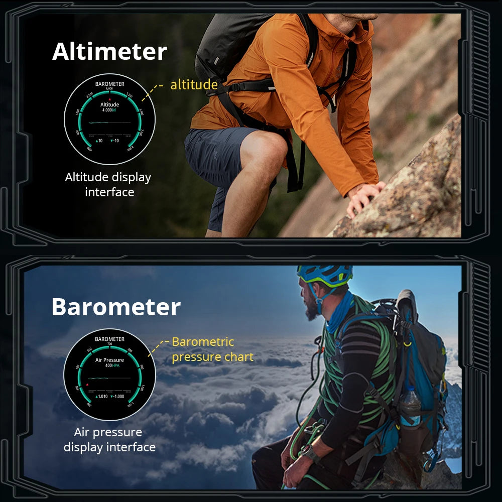 COLMI V76 GPS Smartwatch 1.43" Ultra AMOLED Display Built-in Compass Altimeter Bluetooth Call Smart Watch 500mAh Battery