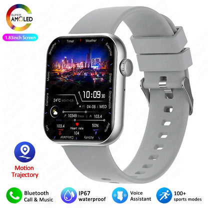 Smart Watch Full Touch Screen Bluetooth Call AI Voice Heart Rate Waterproof Watches Sports Bracelet Smartwatch Women