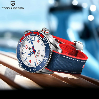 PAGANI DESIGN Top 100M Waterproof Watch Outdoor Military Sports Ultra Luminous Dial Men's Mechanical Automatic watches for man