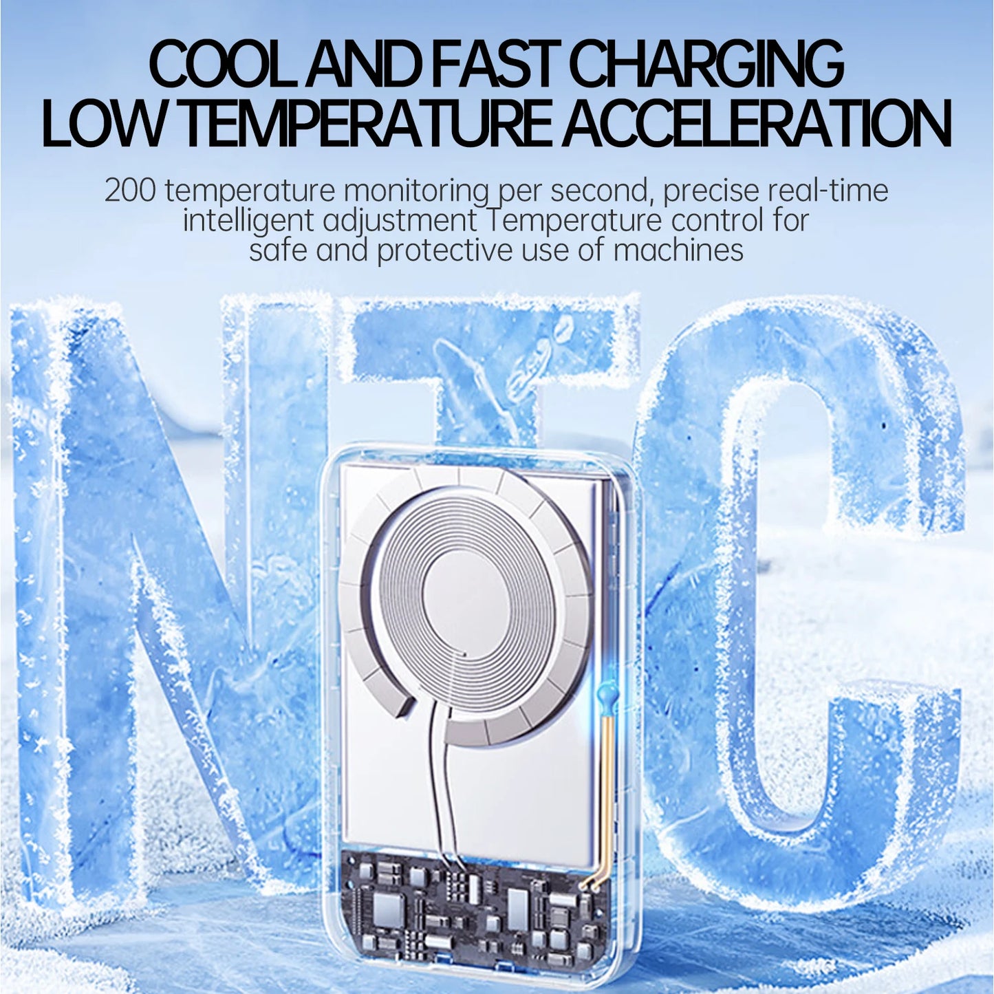 10000mAh Thin Magnetic Wireless Power Bank PD20W Fast Charging Portable External Battery for Magsafe For iPhone Samsung