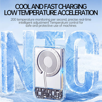 10000mAh Thin Magnetic Wireless Power Bank PD20W Fast Charging Portable External Battery for Magsafe For iPhone Samsung