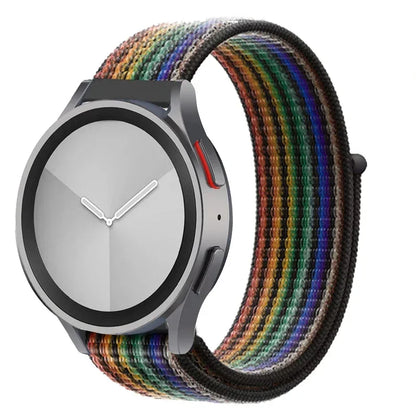 Nylon loop Band For Samsung Galaxy Watch 7 FE 6/5/pro/4/Classic/active 2 40-44mm 20mm/22mm sport bracelet huawei gt 2/e/3 strap