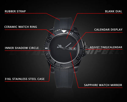 40.5mm Diving Automatic Mechanical Men's watches NH36 Movement Ceramic Bezel Waterproof Wristwatch Sapphire GMT Case 20 Strap