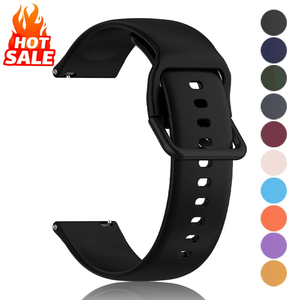 Strap For Amazfit GTS 2/4/3/GTS 2/4 Mini/GTR 4/2/2e 20mm/22mm Watch Silicone Sport Bracelet Amazfit bip 6 5 3/u pro Series band