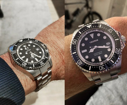 Cronos L6009M Diver Watch Waterproof NH35 Automatic Mechanical Sapphire Crystal Luminous 44mm Luxury Wristwatch