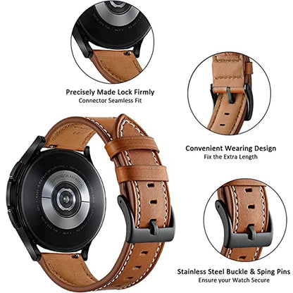 Strap For Amazfit Active/GTS 4 Mini/GTS 3/GTS 2/GTS 2E Leather Band Bracelet For Amazfit GTR 42mm/Mini Watchband Wristband