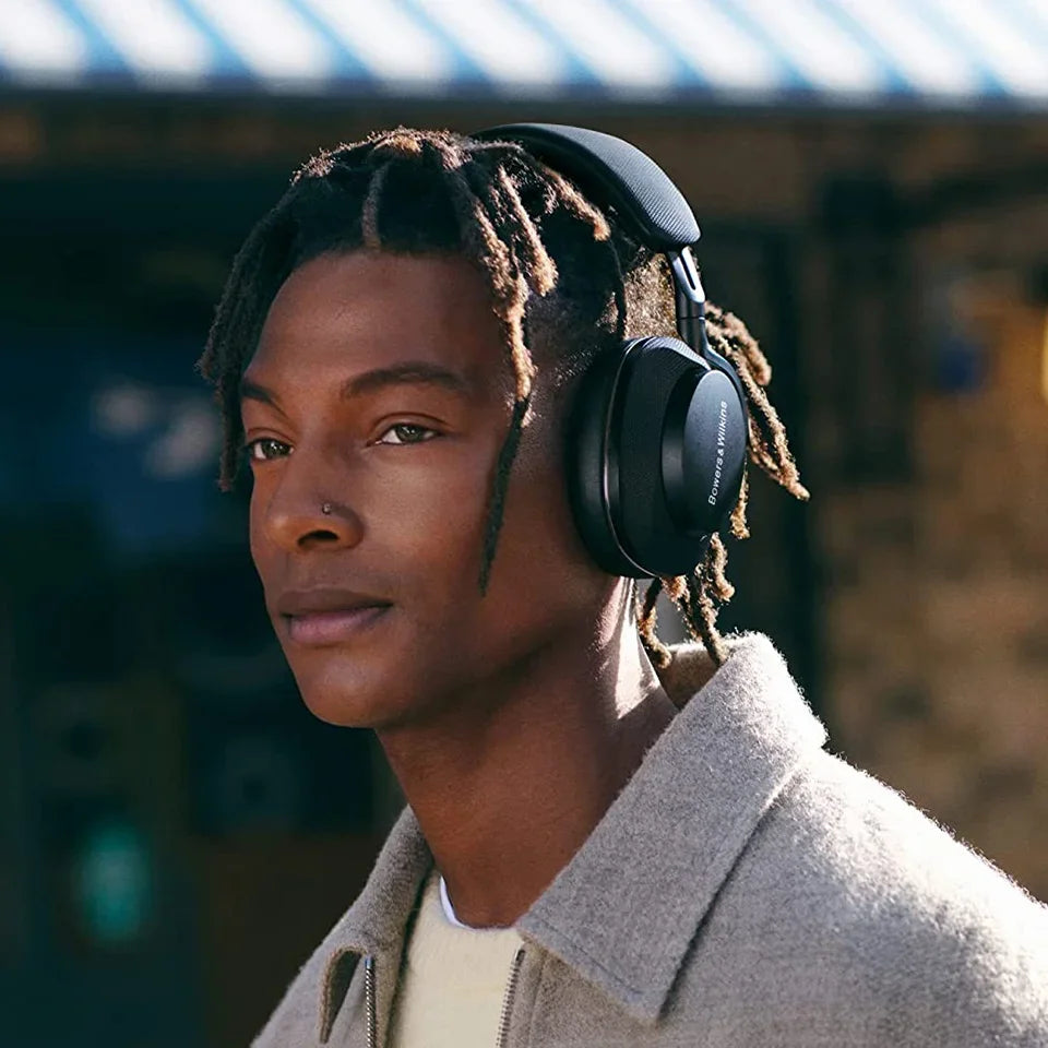Original Bowers&Wilkins Px7 S2 Over Ear Earphones - New Advanced Noise Cancellation, Slim&Lightweight 15-Min Quick Charge