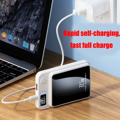 100000mAh Magnetic Wireless Power Bank Fast Charger For Magsafe Portable Auxiliary Battery Pack For iphone Huawei Samsung