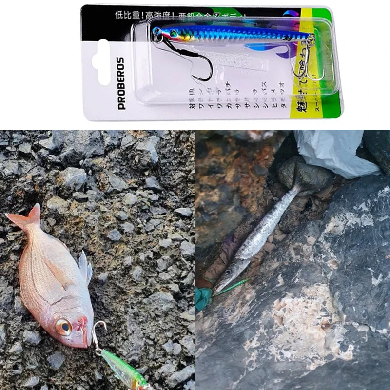 Metal Jig Bait Weight 7g-60g Trolling hard bait bass fishing tackle trout diving bait Sea Fishing Lures Pesca