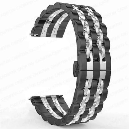 Samsung Galaxy Watch 3 4 5 45mm Gear S3 46mm 42mm Active2 40 44mm Stainless Steel Strap for Amazift BIP 2 GTR