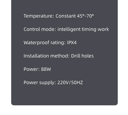 Electric Heating Towel Rails 180° Rotation Left & Right SUS304 Bathroom  Wall Mounted Towel Warmer Holder  220V