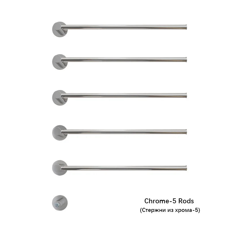 Brushed Gold Electric Heated Towel Rail Stainless Steel Towel Dryer Hidden Cable Electric Towel Rack Towel Radiator Towel Warmer