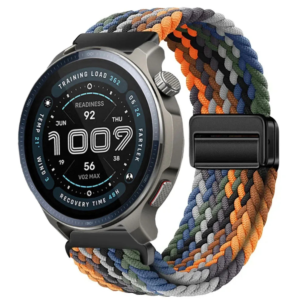 Watch Strap For Huami Amazfit Balance 2 Band GTR 4 2 2E GTR3 Pro/GTS 4/3/2 mini/Bip 3 6 U S Braided Magnetic Bracelet