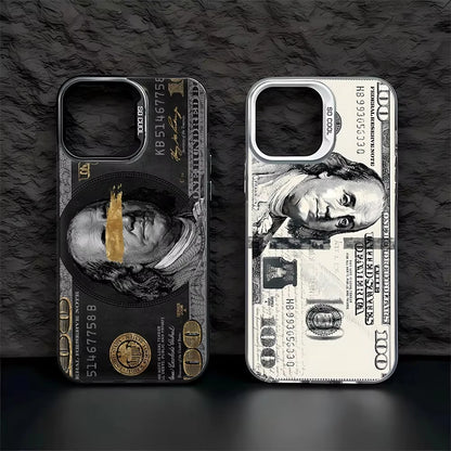 Cool 100 Dollar Bank Note Phone Case For IPhone 17 16 PRO 15 14 13 12 11 Promax Xr Xs 7 8 Plus SE Minimalism Shockproof Cover