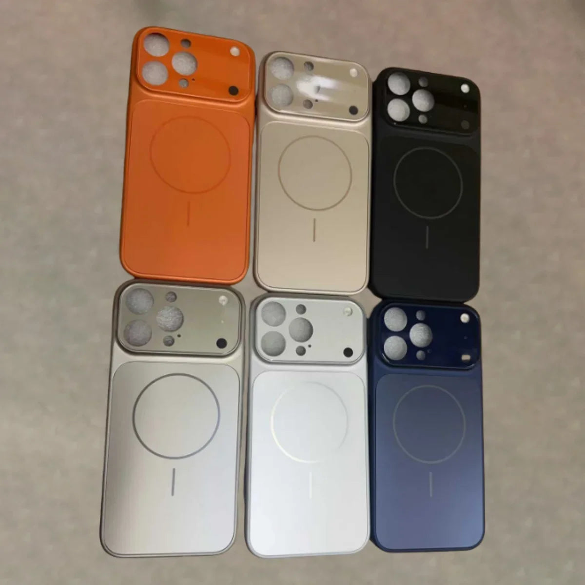 Original Phone Colour AG Case For iPhone 17 Pro Max 17Air 16 15 14 13 For MagSafe Nano Frosted Glass Lens Camera Protect Cover