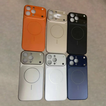 Original Phone Colour AG Case For iPhone 17 Pro Max 17Air 16 15 14 13 For MagSafe Nano Frosted Glass Lens Camera Protect Cover