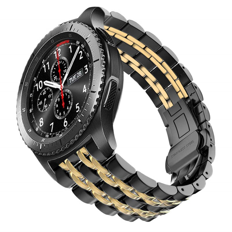 Samsung Galaxy Watch 3 4 5 45mm Gear S3 46mm 42mm Active2 40 44mm Stainless Steel Strap for Amazift BIP 2 GTR