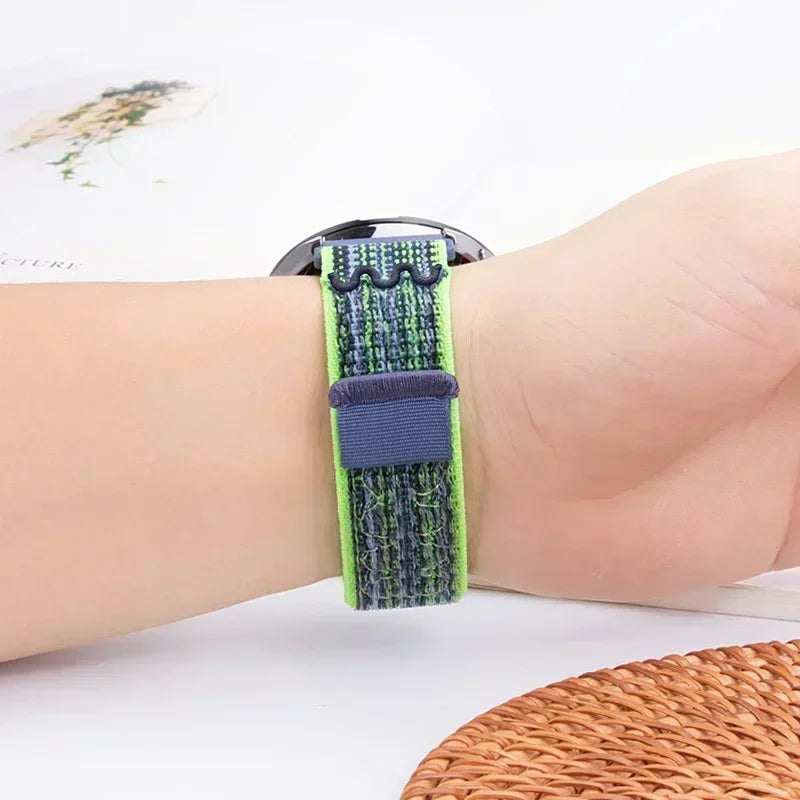 Smart Watch Strap for Amazfit Balance GT4/3/2 46mm Nylon Loop Bracelet for Samsung Galaxy Watch 4/6 Classic 5 Pro 45mm