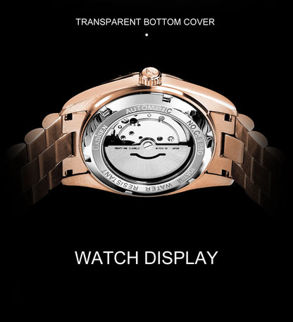 CADISEN New Week Calendar Type watch for men Sapphire mirror 10ATM Automatic Watch MIYOTA 8285 Business Mens All Steel Watches