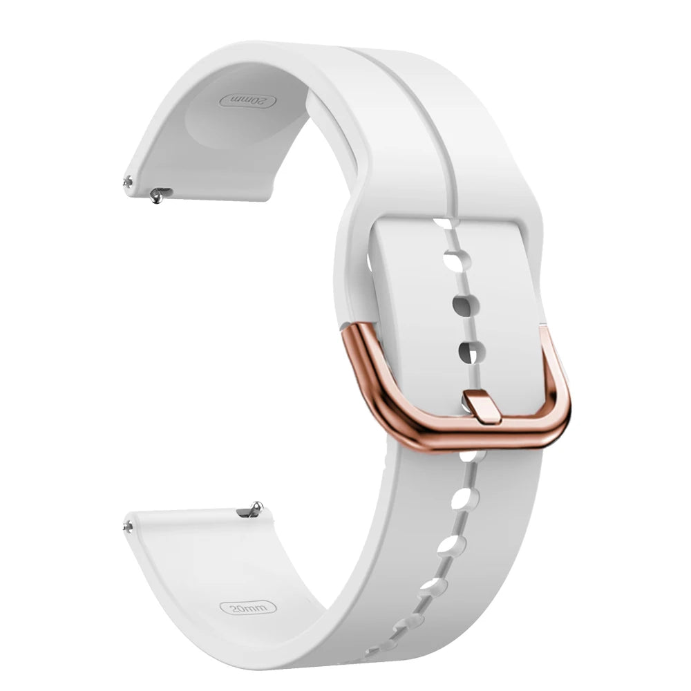 20mm Floral Band For Huami Amazift GTS 4/2/2e/3/GTS2 Mini/GTR 42mm Watch Bracelet Amazfit Bip 3 Pro Transparent Silicone Strap