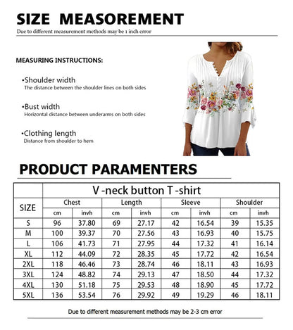 T-Shirt Loose Women'S Comfortable Clothing Shirt 3d Printed Trend Seven-Quarter Sleeve Top