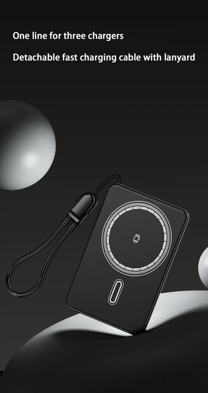 500000mAh Portable Magnetic Wireless Power Bank PD22.5W Fast Charging External Battery for Magsafe For iPhone Samsung