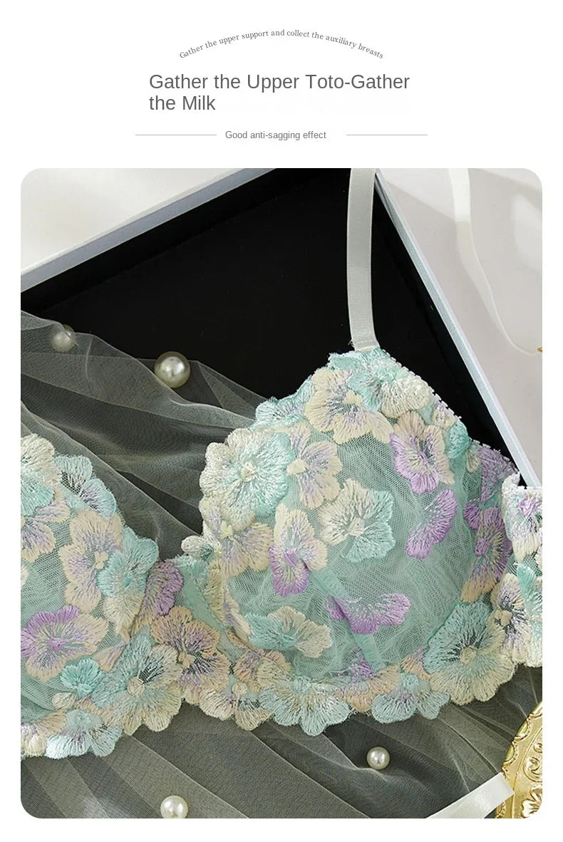 Lingerie Sexy Delicate Underwear Lace Embroidery Bilizna Set Fairy Intim Goods Onlyfans Kit Beautiful Brief Sets