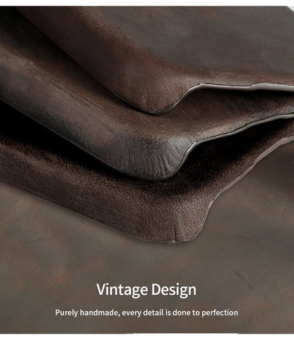 Case for iPhone 15 16 17 Pro Max 17Pro 17 Air 16Pro Retro Luxury Genuine PULL-UP Leather Magnetic Phone Back Cover