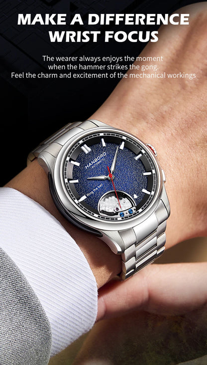 HANBORO Chime Series Modified Movement Men's Personalized Automatic Mechanical Watch