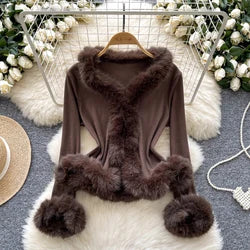 Thin See-tough Long Sve Me T-shirt ort Heavy-du Rhinestone Base irt Korean Sle Creative Pattern