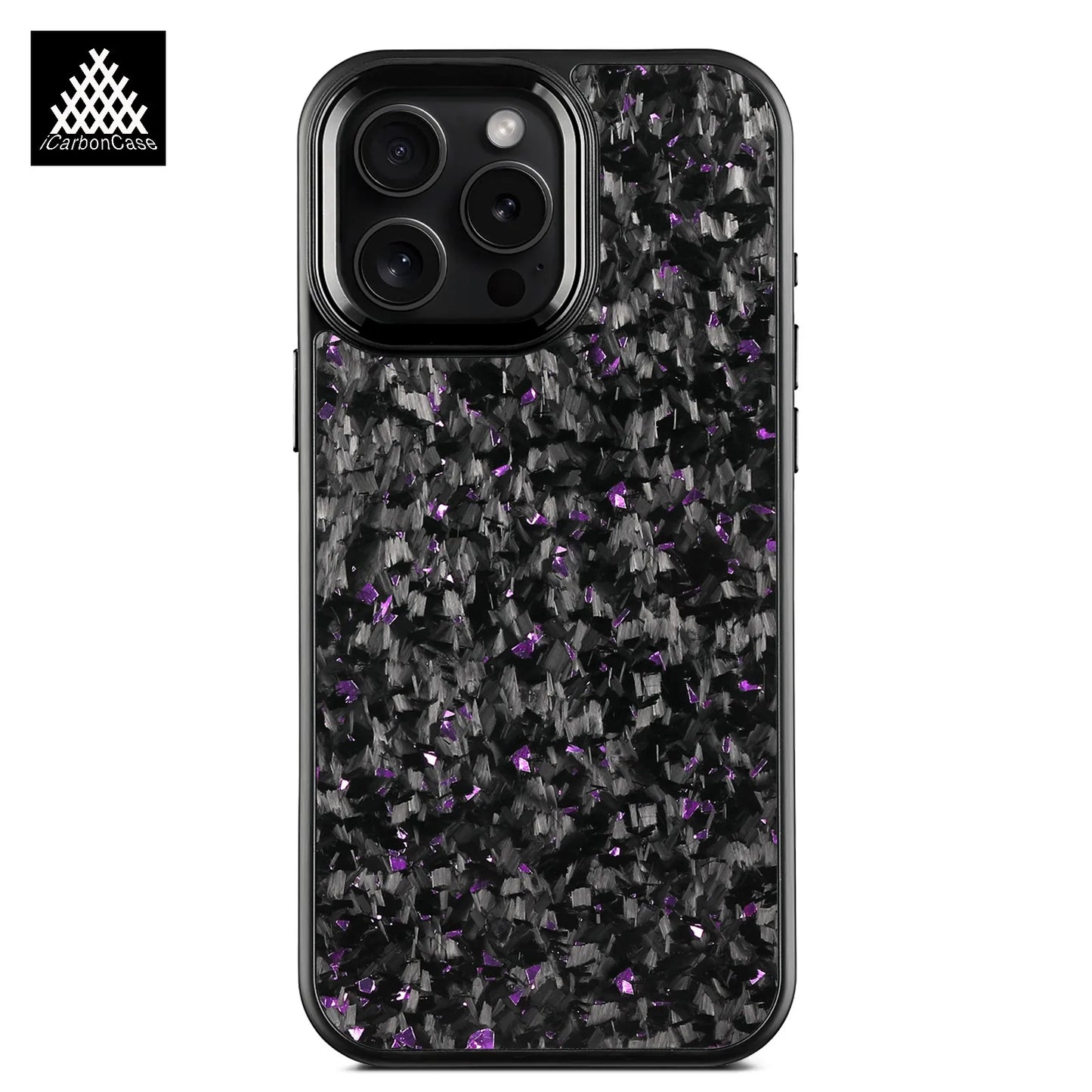 Magnetic Real Forged Carbon Fiber Case For iPhone 17 17Air 17Pro 16 15 14 13 12 11 Pro Max with MagSafe and Metal Lens / Buttons