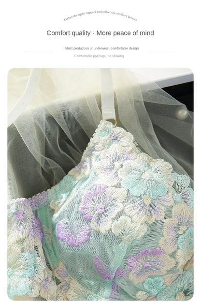 Lingerie Sexy Delicate Underwear Lace Embroidery Bilizna Set Fairy Intim Goods Onlyfans Kit Beautiful Brief Sets