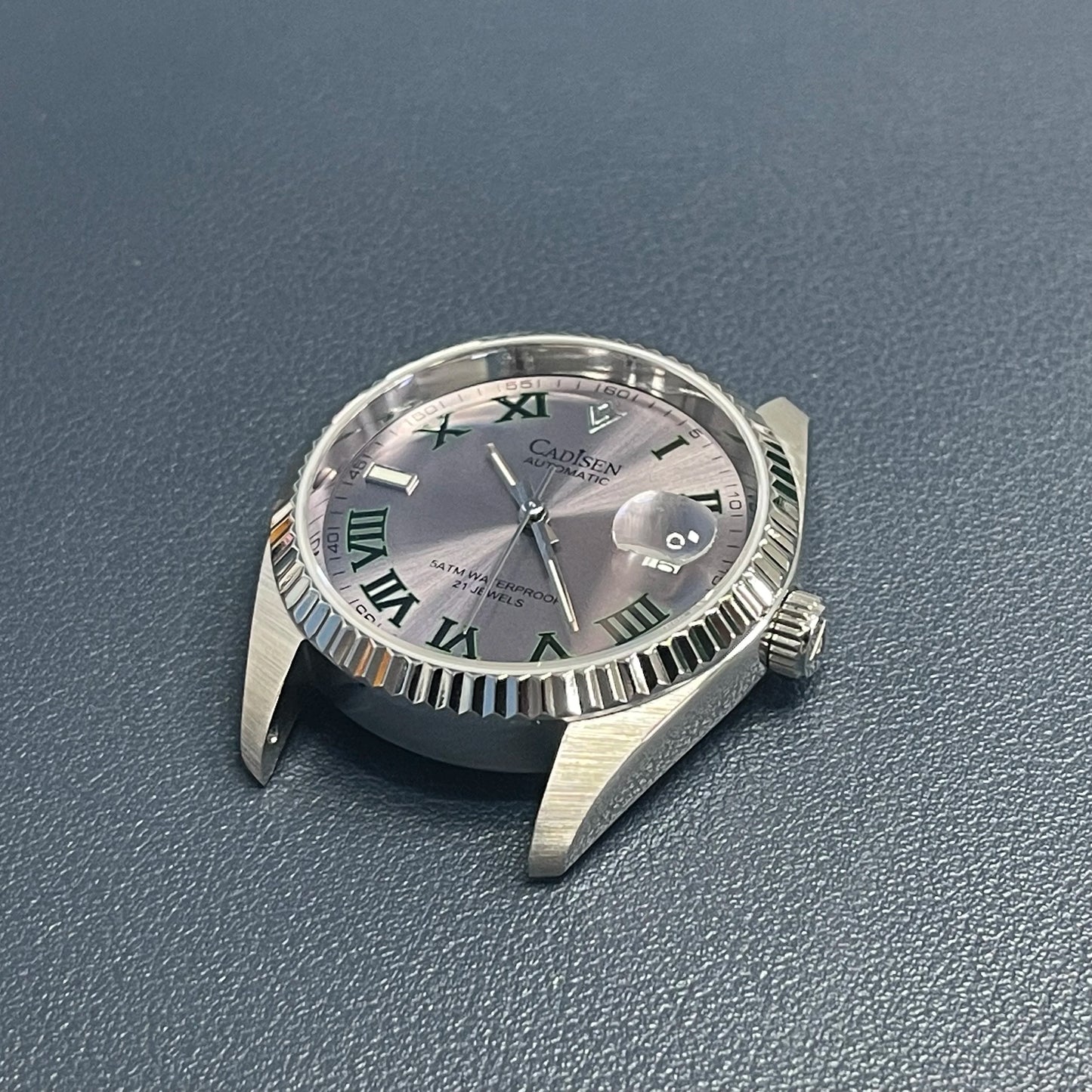 CADISEN 38MM Men's Automatic Mechanical Watch Luxury AR Sapphire Glass Waterproof Stainless Steel MIYOTA 8215 Men Wristwatch