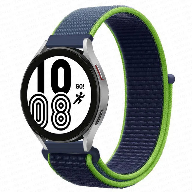 Nylon Loop Band For Samsung Galaxy Watch 6 4 7 classic/5 Pro/active 2/Gear S3 20mm/22mm Bracelet Huawei watch GT 2e 3 pro strap