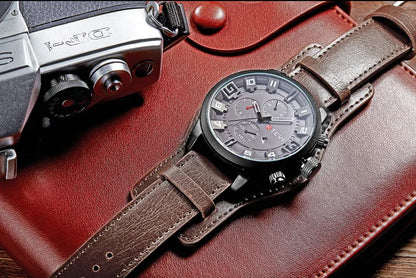 UTHAI BK94 Blue Glass Large Dial men watchs Fashion European and American Trend Personality Student Quartz Watch