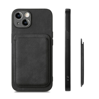 Vintage Leather Case with Detachable Magnetic Wallet Card Holder For iPhone 17 Air 16e 16 Pro Max 15 14 Plus 13 12 11