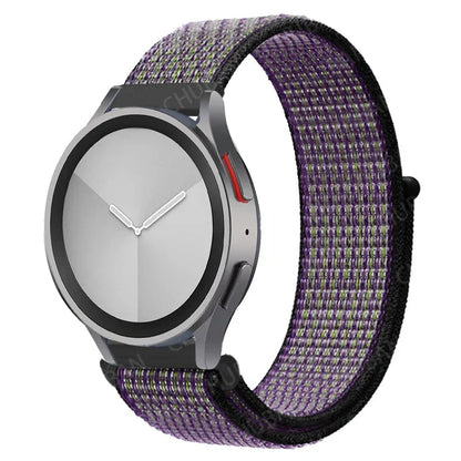 Nylon loop Band For Samsung Galaxy Watch 7 FE 6/5/pro/4/Classic/active 2 40-44mm 20mm/22mm sport bracelet huawei gt 2/e/3 strap