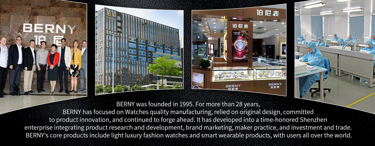 BERNY Automatic Dive Watch for Men Super Luminous Original Design 20ATM Diver Wristwatch Sapphire, Local Warehouse Fast Delivery