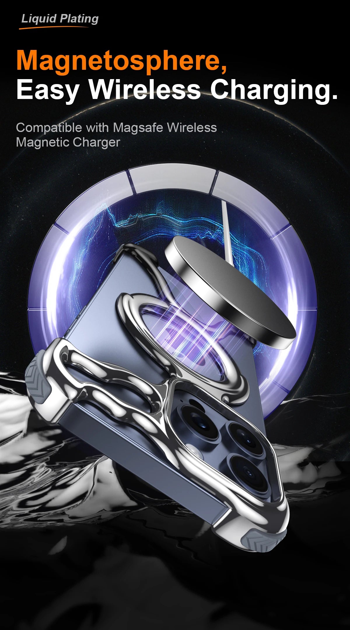 Irregular Geometric Phone Case For Iphone 17 16 15 14 13 Case Hollowed Out Electroplated Four Corners Silicone Shockproof Case