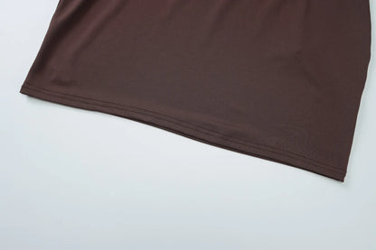 Dulzura Summer Fashion Sexy Halter Sleeveless Lace Up Backless Bodycon Mini Dress Women'S Solid Elegant Party Club Street Outfit