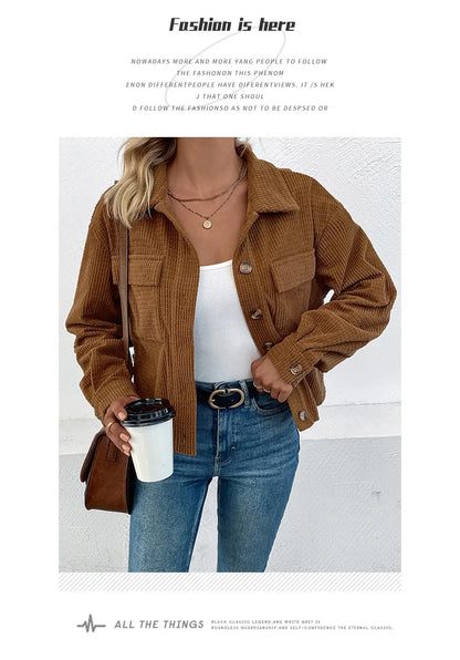 Coats Women Coat Turn Down Collar Full Sleeve Work Y2k Streetwear Elegant Splice Casual Loose Open Stith Autumn Winter 2025