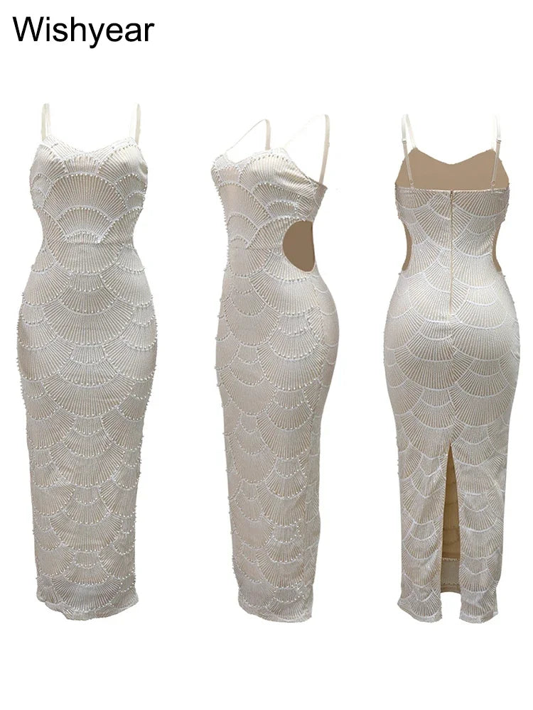 Long Dresses Women Elegant Celebrity Party Evening Wedding Bodycon Gowns