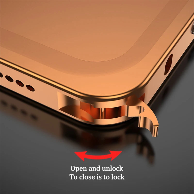 Metal Frame Bumper Phone Case For iPhone 17 16 15 14 13 Pro Max Plus 17Air Aluminum Alloy Lens Heat Dissipation Shockproof Cover