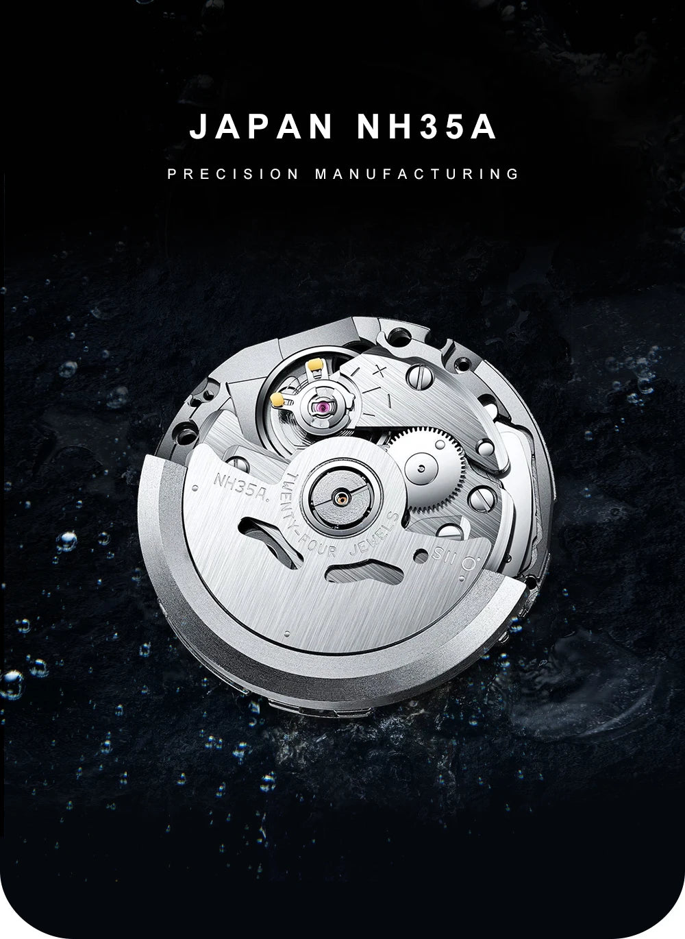 New CADISEN BGW9 Strong Glow Business Watch Diving Men's Automatic Watches Men Mechanical Wristwatch 200m Waterproof  Japan NH35