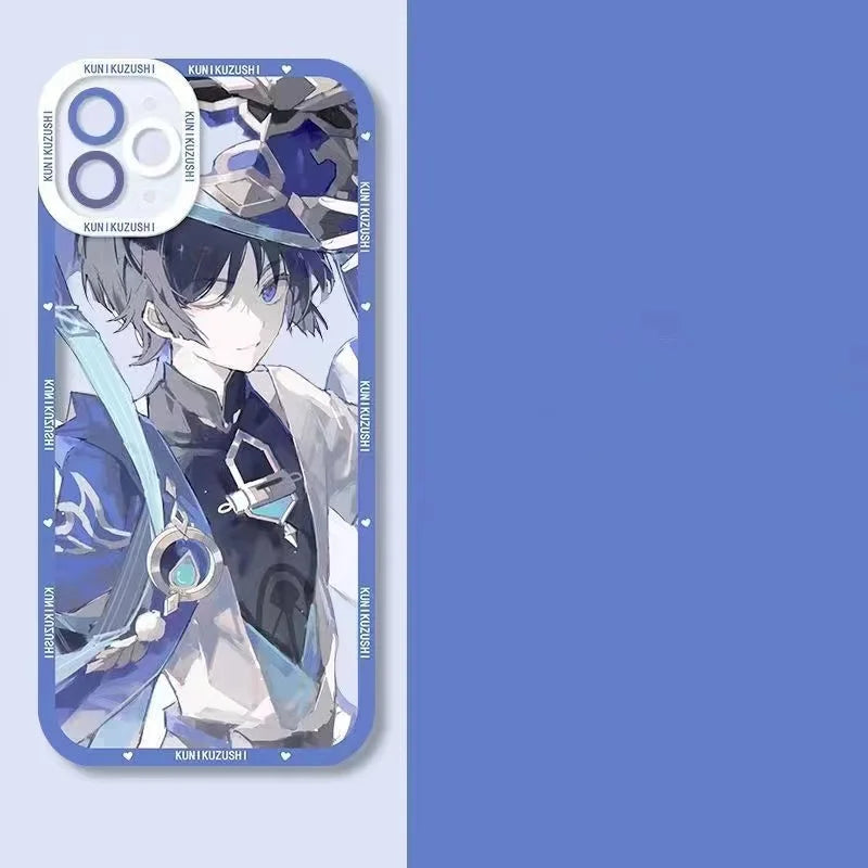 Case for Iphone 17 16 15 Pro Max 11 12 13 14 Pro Max 16e 17 Air 17Pro 16 Plus 13 Mini 16Pro Cover Wanderer Hu Tao Genshin Impact