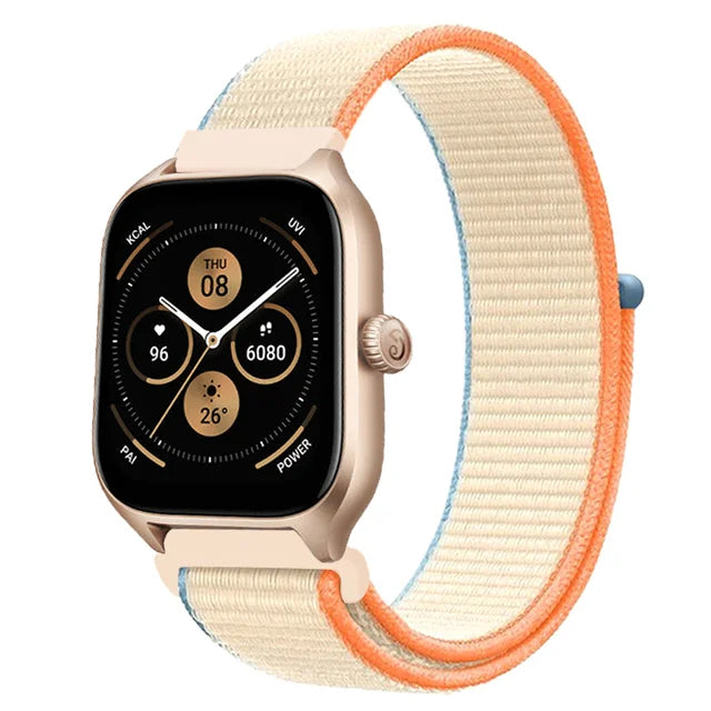 Nylon Loop Strap for Amazfit GTR 47mm/GTR2/2e/3/3 Pro/4/GTS/2/mini/3/4 Bracelet for Amazfit Balance/bip 5/Stratos 2 2S