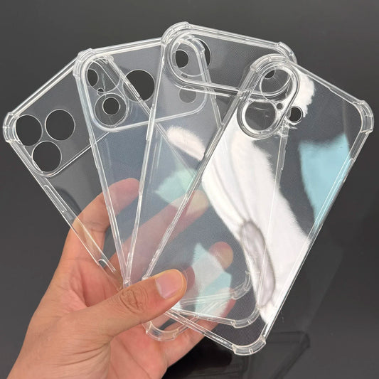 NEW Transparent Phone Cases for IPhone 17/17 Air/17 Pro/17 ProMax Corner Protection Shockproof Anti-scratch Clear Phone Covers