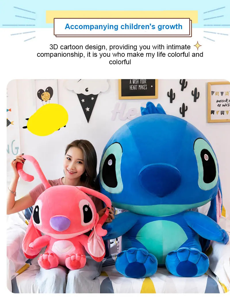 Lilo & Stitch Couple Models Cartoon Stuffed Plush Anime Plushs Toys Pendant Toy Pillow Kids Birthday Gift