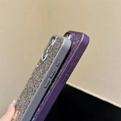 For iPhone 17 11 15 14 12 13 16 Pro Max 17Air Luxury Flashing Shockproof Full Protection Phone Case And Anti Drop Back TPU Cover