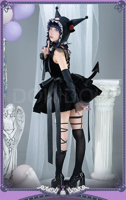 Kitagawaa Marinn Cosplay Costume Anime Cosplay【S-2XL】Women Halloween Cute Lolita Dress Kuroee Shizukuu Plus Size